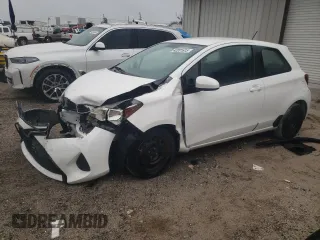 2015 Toyota Yaris L with VIN VNKJTUD31FA055123, listed as a Copart auction lot 42201615 with 131,127 mi miles and Salvage Title. Bid and sale history available at carsss.com. Image 1.