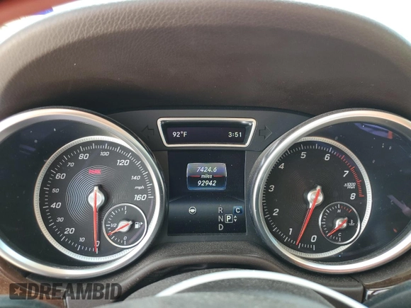 2018 Mercedes-Benz GLE 350 with VIN 4JGDA5HB0JB042140, listed as a Copart auction lot 55125915 with 92,942 mi miles and Clean title. Bid and sale history available at DreamBid. Image 9.
