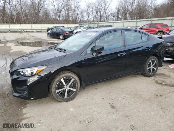 2019 Subaru Impreza Premium with VIN 4S3GKAD69K3605360, listed as a Copart auction lot 86604804 with 123,075 mi miles and Salvage Title. Bid and sale history available at carsss.com. Image 1.