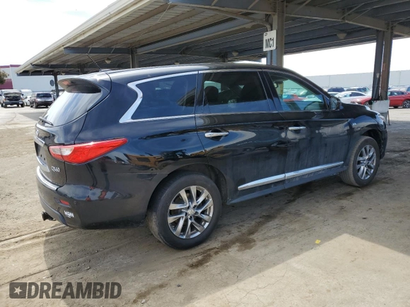 2014 Infiniti QX60 with VIN 5N1AL0MMXEC509121, listed as a Copart auction lot 52846745 with 157,692 mi miles and Clean Title. Bid and sale history available at DreamBid. Image 3.