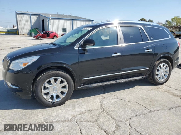 2017 Buick Enclave Leather with VIN 5GAKRBKD7HJ313466, listed as a Copart auction lot 52181345 with 81,552 mi miles and Salvage Title. Bid and sale history available at DreamBid. Image 1.