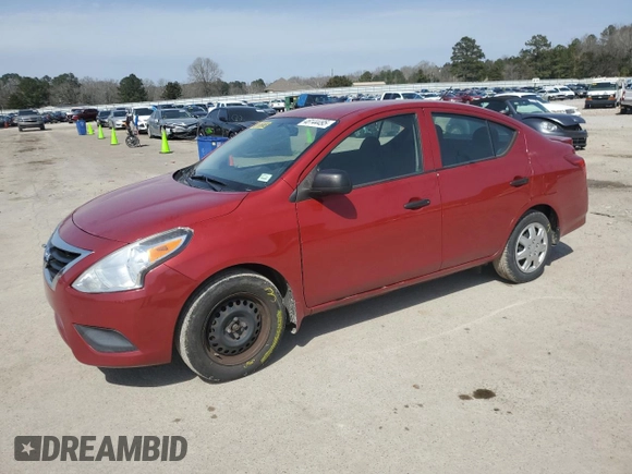 2015 Nissan Versa S Plus with VIN 3N1CN7AP5FL912463, listed as a Copart auction lot 48144495 with 100,960 mi miles and Salvage Title. Bid and sale history available at carsss.com. Image 1.