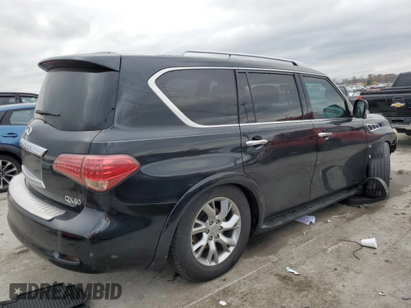 2014 Infiniti QX80 with VIN JN8AZ2NF3E9551761, listed as a Copart auction lot 83954674 with 165,388 mi miles and Salvage Title. Bid and sale history available at DreamBid. Image 3.