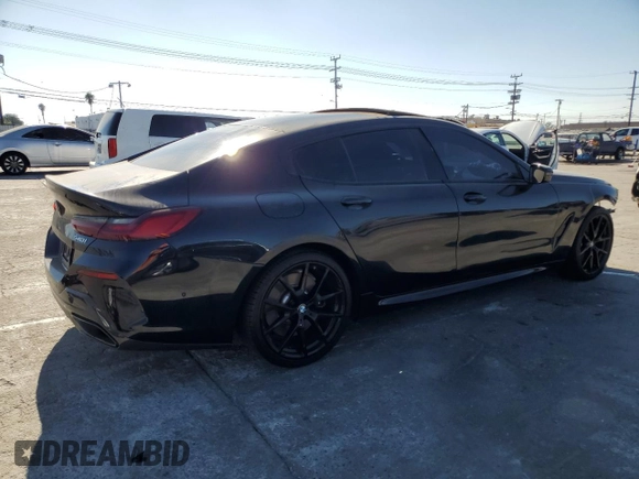2024 BMW 8 Series 840i with VIN WBAGV2C05RCP20023, listed as a Copart auction lot 73481124 with 6,454 mi miles and Salvage Title. Bid and sale history available at carsss.com. Image 3.