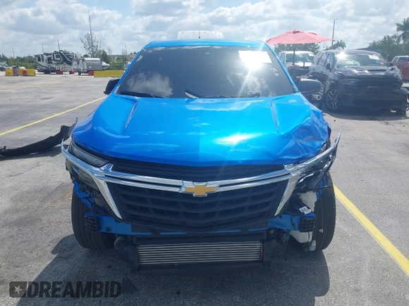 2024 Chevrolet Equinox LS with VIN 3GNAXHEG5RL296032, listed as a IAAI auction lot 42055362 with 22,988 mi miles and . Bid and sale history available at DreamBid. Image 6.