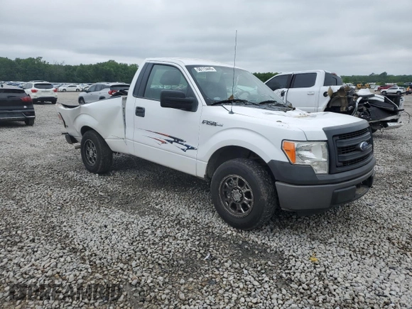 2014 Ford F-150 XL with VIN 1FTMF1CM4EKF93944, listed as a Copart auction lot 56113445 with 153,263 mi miles and Salvage title. Bid and sale history available at DreamBid. Image 4.