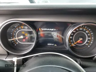 2022 Jeep Wrangler Unlimited Sport with VIN 1C4HJXDG6NW258091, listed as a Copart auction lot 45484735 with 42,534 mi miles and Salvage Title. Bid and sale history available at DreamBid. Image 9.