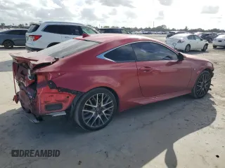 2017 Lexus RC 300 with VIN JTHSM5BCXH5003177, listed as a Copart auction lot 44619945 with 84,614 mi miles and Salvage title. Bid and sale history available at DreamBid. Image 3.