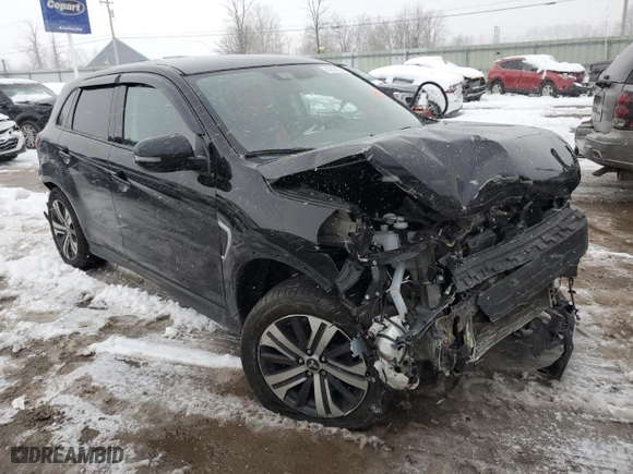 2022 Mitsubishi Outlander Sport SE with VIN JA4APVAU2NU022557, listed as a Copart auction lot 82638274 with 58,200 mi miles and Salvage Title. Bid and sale history available at carsss.com. Image 4.
