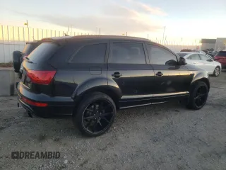 2015 Audi Q7 Vorsprung Edition with VIN WA1WGCFE5FD012716, listed as a Copart auction lot 46939455 with 151,612 mi miles and Salvage title. Bid and sale history available at DreamBid. Image 3.