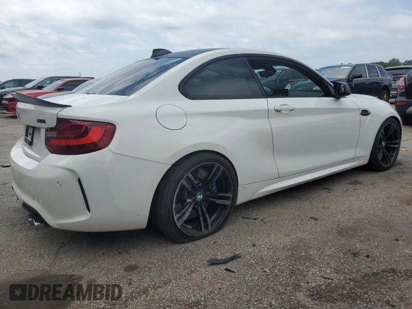 2017 BMW M2 with VIN WBS1H9C30HV888182, listed as a Copart auction lot 67636234 with 0 mi miles and Salvage Title. Bid and sale history available at carsss.com. Image 3.
