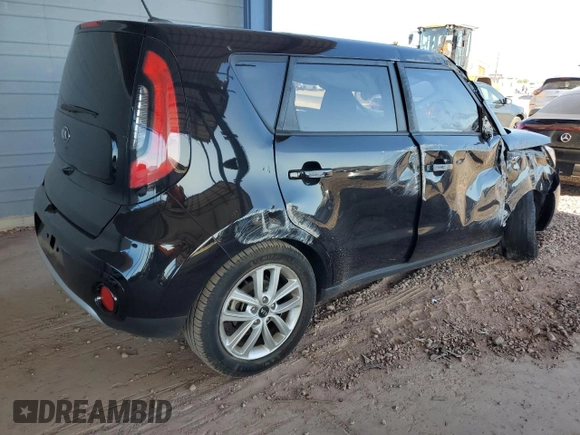 2018 Kia Soul + with VIN KNDJP3A58J7564855, listed as a Copart auction lot 54271355 with 92,384 mi miles and Salvage Title. Bid and sale history available at carsss.com. Image 3.