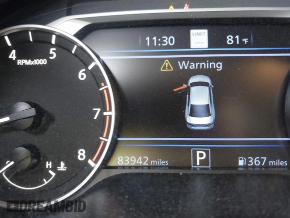 2019 Nissan Altima 2.5 SL with VIN 1N4BL4EV6KC225851, listed as a IAAI auction lot 41461897 with 83,942 mi miles. Bid and sale history available at carsss.com. Image 15.