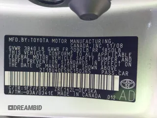 2009 Toyota Corolla with VIN 2T1BU40E59C150365, listed as a IAAI auction lot 42185131 with 179,912 mi miles. Bid and sale history available at carsss.com. Image 9.
