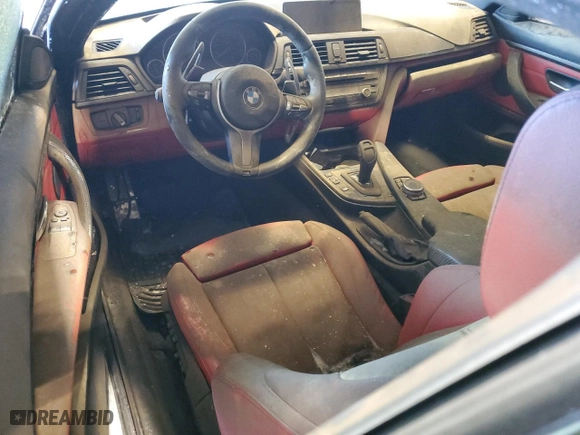 2015 BMW 4 Series 435i xDrive with VIN WBA3R5C57FK372498, listed as a Copart auction lot 46132005 with 0 mi miles and Salvage Title. Bid and sale history available at carsss.com. Image 8.