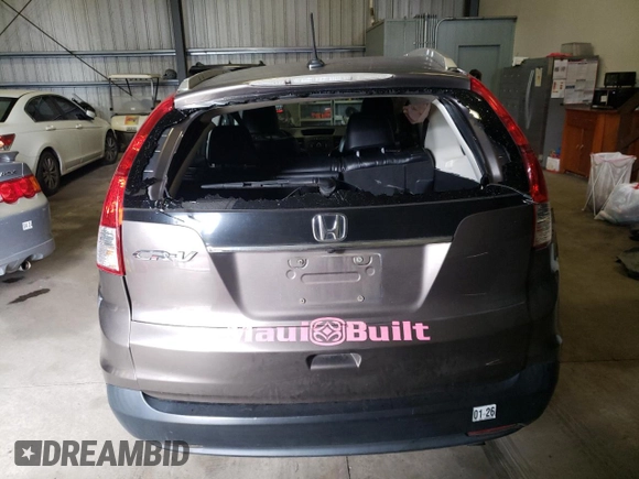 2013 Honda CR-V EX-L with VIN 5J6RM3H79DL019210, listed as a Copart auction lot 44719135 with 105,322 mi miles and Salvage Title. Bid and sale history available at DreamBid. Image 6.