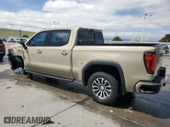 2023 GMC Sierra 1500 AT4 with VIN 1GTUUEE89PZ141446, listed as a Copart auction lot 52630095 with 35,182 mi miles and Salvage title. Bid and sale history available at DreamBid. Image 2.