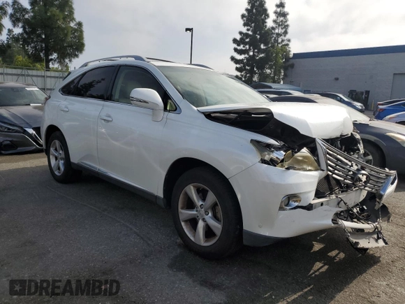 2013 Lexus RX 350 with VIN JTJZK1BA9D2416925, listed as a Copart auction lot 54092395 with 177,978 mi miles and Salvage Title. Bid and sale history available at DreamBid. Image 4.