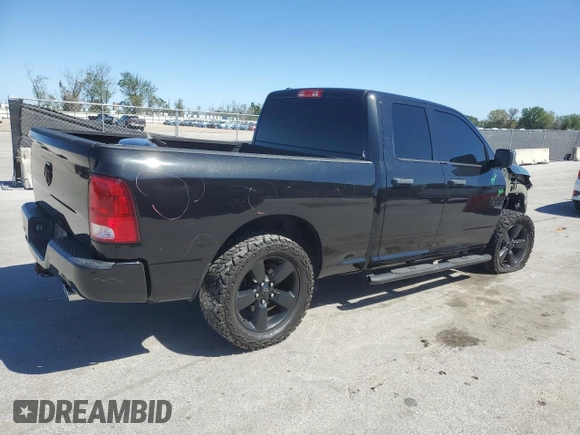 2019 Ram 1500 Classic Express with VIN 1C6RR6FT6KS585554, listed as a Copart auction lot 47987445 with 91,679 mi miles and Salvage Title. Bid and sale history available at carsss.com. Image 3.