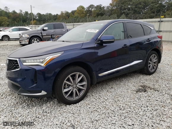 2023 Acura RDX w/Technology Package with VIN 5J8TC1H56PL004171, listed as a Copart auction lot 77411724 with 14,743 mi miles and Salvage Title. Bid and sale history available at carsss.com. Image 1.
