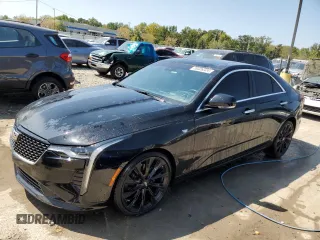 2021 Cadillac CT4 Premium Luxury with VIN 1G6DB5RK0M0111184, listed as a Copart auction lot 70326324 with 45,859 mi miles and Salvage Title. Bid and sale history available at DreamBid. Image 1.