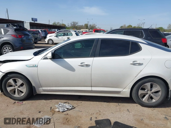 2015 Kia Optima Hybrid with VIN KNAGM4AD2F5086402, listed as a IAAI auction lot 41836546 with 88,285 mi miles. Bid and sale history available at carsss.com. Image 14.