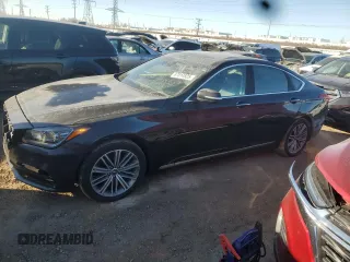 2018 Genesis G80 3.8L with VIN KMHGN4JE2JU248807, listed as a Copart auction lot 87814825 with 50,149 mi miles and Salvage Title. Bid and sale history available at carsss.com. Image 1.