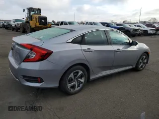 2019 Honda Civic Sedan LX with VIN 19XFC2F64KE026619, listed as a Copart auction lot 47967005 with 102,995 mi miles and Salvage Title. Bid and sale history available at carsss.com. Image 3.