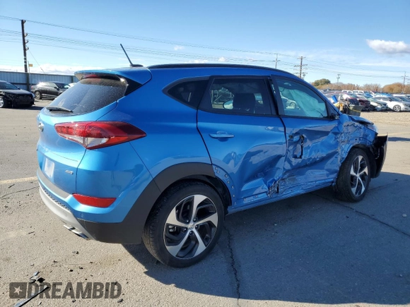 2017 Hyundai Tucson Value with VIN KM8J3CA23HU551942, listed as a Copart auction lot 80553844 with 15,106 mi miles and Salvage Title. Bid and sale history available at carsss.com. Image 3.