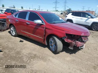 2015 Chevrolet Impala LT with VIN 2G1115SL7F9198458, listed as a Copart auction lot 57996275 with 128,480 mi miles and Salvage title. Bid and sale history available at DreamBid. Image 4.