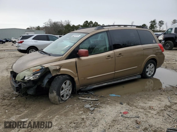 2004 Nissan Quest S with VIN 5N1BV28UX4N334537, listed as a Copart auction lot 48255935 with 95,403 mi miles and Clean Title. Bid and sale history available at carsss.com. Image 1.