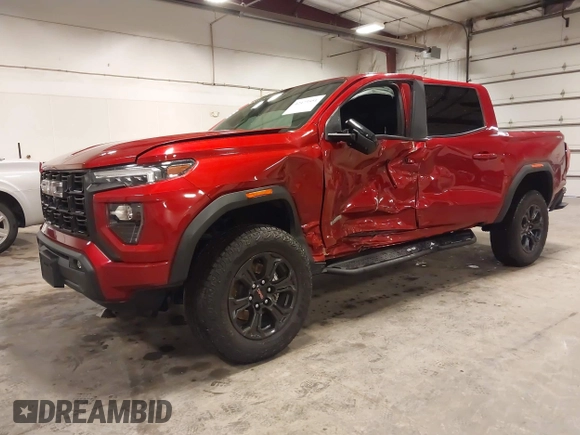 2023 GMC Canyon 4WD Elevation with VIN 1GTP6BEK6P1139492, listed as a IAAI auction lot 42473551 with 38,028 mi miles and . Bid and sale history available at DreamBid. Image 2.