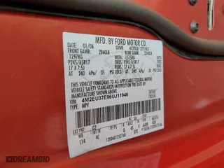 2006 Mercury Mountaineer with VIN 4M2EU37E96UJ11946, listed as a Copart auction lot 83606244 with 127,563 mi miles and Salvage Title. Bid and sale history available at carsss.com. Image 15.