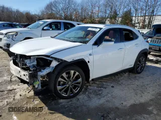 2019 Lexus UX with VIN JTHU9JBH1K2016455, listed as a Copart auction lot 43981465 with 48,126 mi miles and Salvage Title. Bid and sale history available at carsss.com. Image 1.
