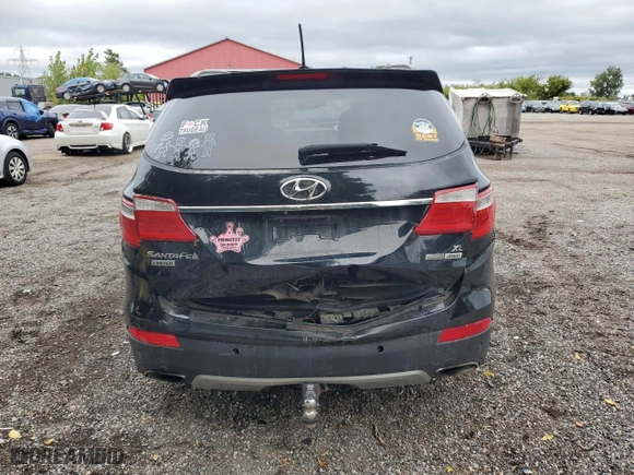 2016 Hyundai Santa Fe XL Limited Adventure Edition with VIN KM8SNDHF7GU158652, listed as a Copart auction lot 70520894 with 0 mi miles and Salvage Title. Bid and sale history available at carsss.com. Image 6.