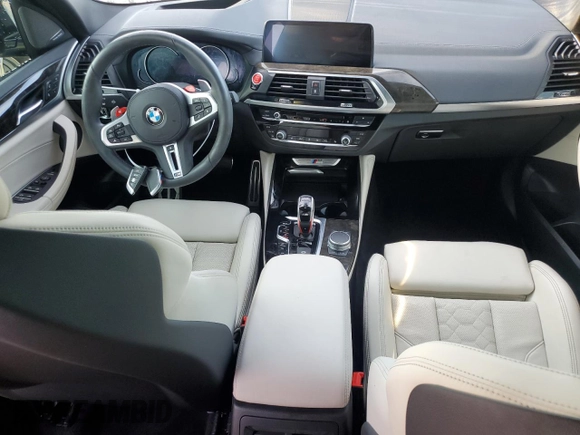 2020 BMW X3 M Competition with VIN 5YMTS0C01L9B25053, listed as a Copart auction lot 73847764 with 0 mi miles and Salvage Title. Bid and sale history available at carsss.com. Image 8.