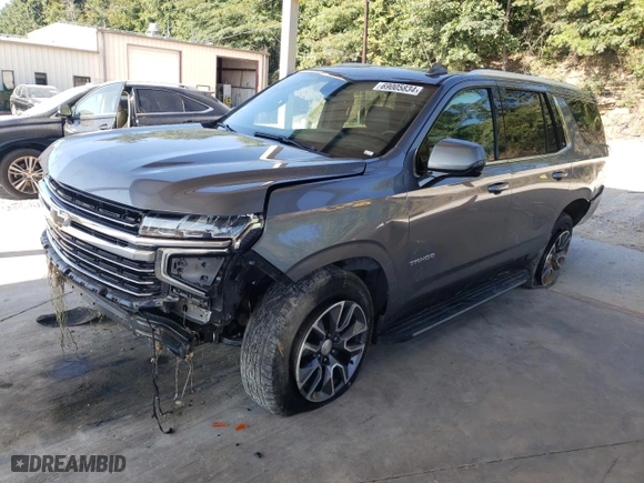 2021 Chevrolet Tahoe LT with VIN 1GNSCNKD3MR128657, listed as a Copart auction lot 69005834 with 90,899 mi miles and Salvage Title. Bid and sale history available at carsss.com. Image 1.