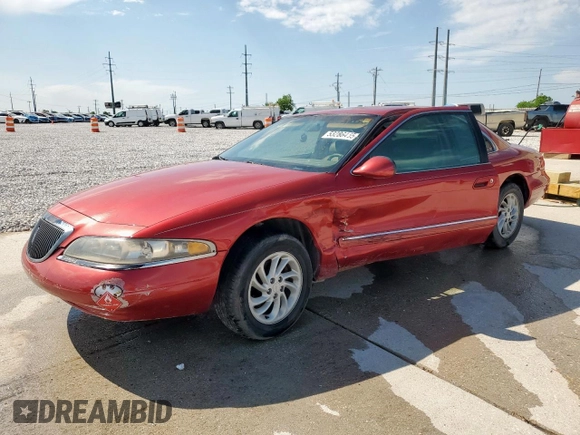 1997 Lincoln Mark VIII with VIN 1LNLM91V7VY638752, listed as a Copart auction lot 53286455 with 126,803 mi miles and Salvage Title. Bid and sale history available at DreamBid. Image 1.