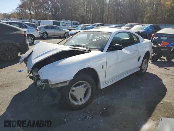 1997 Ford Mustang with VIN 1FALP4041VF194986, listed as a Copart auction lot 78841404 with 118,936 mi miles and Salvage Title. Bid and sale history available at carsss.com. Image 1.