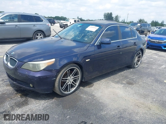 2005 BMW 5 Series 530i with VIN WBANA73595CR59676, listed as a IAAI auction lot 42040956 with 215,297 mi miles and . Bid and sale history available at DreamBid. Image 2.