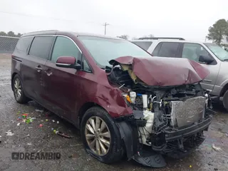 2015 Kia Sedona EX with VIN KNDMC5C15F6051042, listed as a IAAI auction lot 41553457 with 1 mi miles. Bid and sale history available at carsss.com. Image 1.