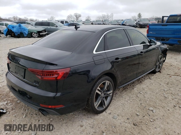 2018 Audi A4 Premium Plus with VIN WAUENAF49JN014357, listed as a Copart auction lot 65951972 with 67,242 mi miles. Bid and sale history available at carsss.com. Image 4.