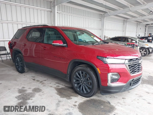2023 Chevrolet Traverse RS with VIN 1GNERJKWXPJ275888, listed as a IAAI auction lot 41418686 with 14,578 mi miles. Bid and sale history available at carsss.com. Image 1.