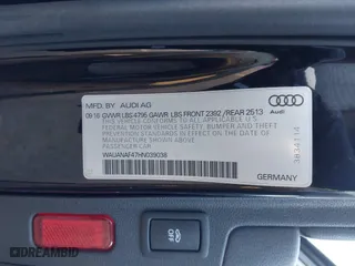 2017 Audi A4 Premium with VIN WAUANAF47HN039038, listed as a IAAI auction lot 41439609 with 121,410 mi miles. Bid and sale history available at carsss.com. Image 9.