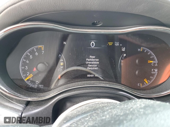 2018 Jeep Grand Cherokee Overland with VIN 1C4RJFCG5JC338137, listed as a Copart auction lot 58008915 with 89,481 mi miles and Salvage title. Bid and sale history available at DreamBid. Image 9.