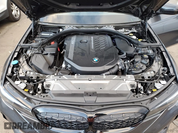 2022 BMW 3 Series M340i xDrive with VIN 3MW5U9J0XN8C56184, listed as a Copart auction lot 85974534 with 35,687 mi miles and Salvage Title. Bid and sale history available at carsss.com. Image 11.