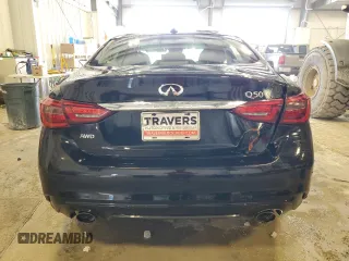 2018 Infiniti Q50 Luxe with VIN JN1CV7AR9JM280079, listed as a Copart auction lot 47115965 with 68,241 mi miles and Clean Title. Bid and sale history available at DreamBid. Image 6.