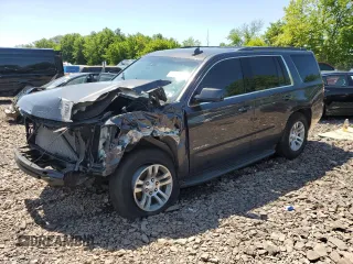 2018 Chevrolet Tahoe LS z VIN 1GNSKAKC5JR110899, wystawiony jako Copart lot #58767585 z przebiegiem Nie podano mil oraz Szkoda całkowita • Salvage title. Historia ofert i sprzedaży dostępna na DreamBid. Obrazek 1.