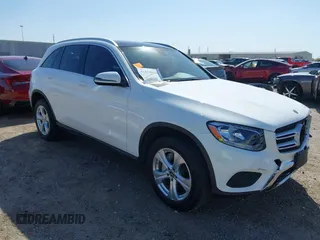 2018 Mercedes-Benz GLC with VIN WDC0G4JBXJV032990, listed as a IAAI auction lot 41858892 with 101,678 mi miles. Bid and sale history available at carsss.com. Image 1.