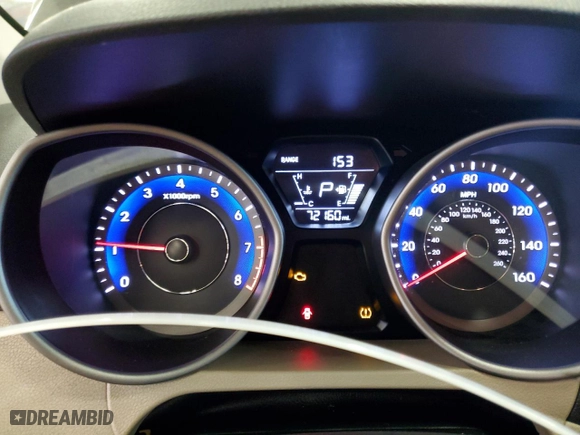 2014 Hyundai Elantra SE with VIN KMHDH4AE4EU172085, listed as a Copart auction lot 48287415 with 72,160 mi miles and Salvage Title. Bid and sale history available at carsss.com. Image 9.